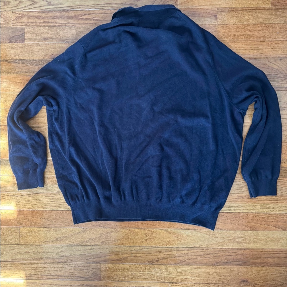 Polo by Ralph Lauren Men's Dark Blue Polo Pima Cotton Sweater 3XB - Picture 2 of 5